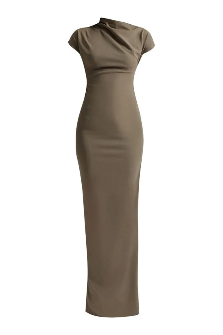 Dresses<CULT MIA X DEME BY GABRIELLA ARIA MAXI DRESS Gothic Olive