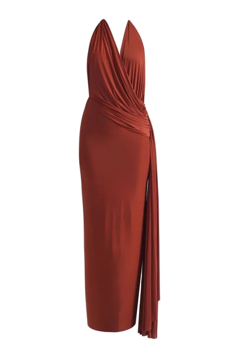 Dresses<CULT MIA X DEME BY GABRIELLA MARTINA MAXI DRESS Brick Red