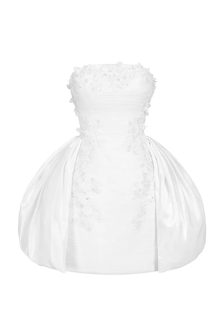 Dresses | Mini Dresses<CULT MIA X LE THANH HOA ANGEL A-LINE MINI DRESS Pearl White