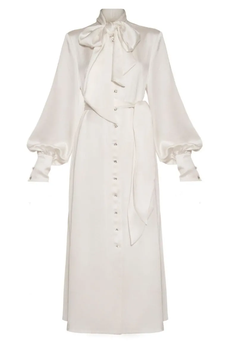 Dresses<CULT MIA X LIYA MIDI DRESS Ivory