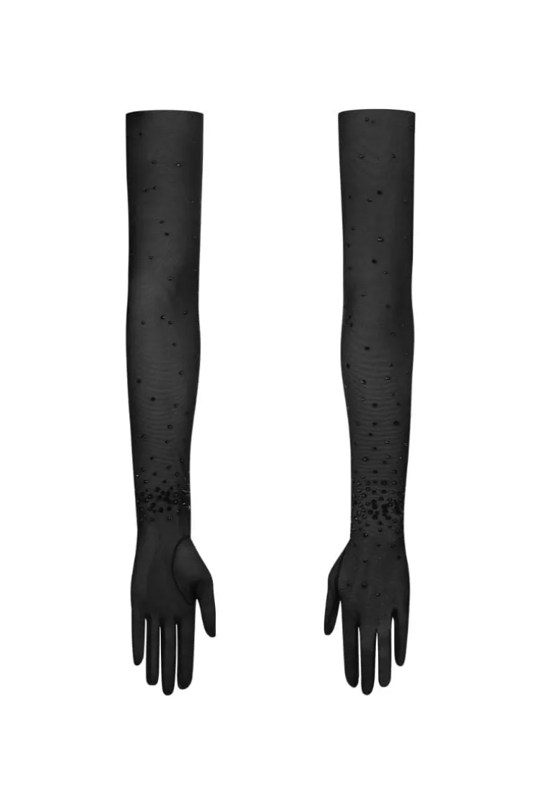 Gloves & Mittens<CULT MIA X NUÉ STUDIO BE A DIVA GLOVES Black