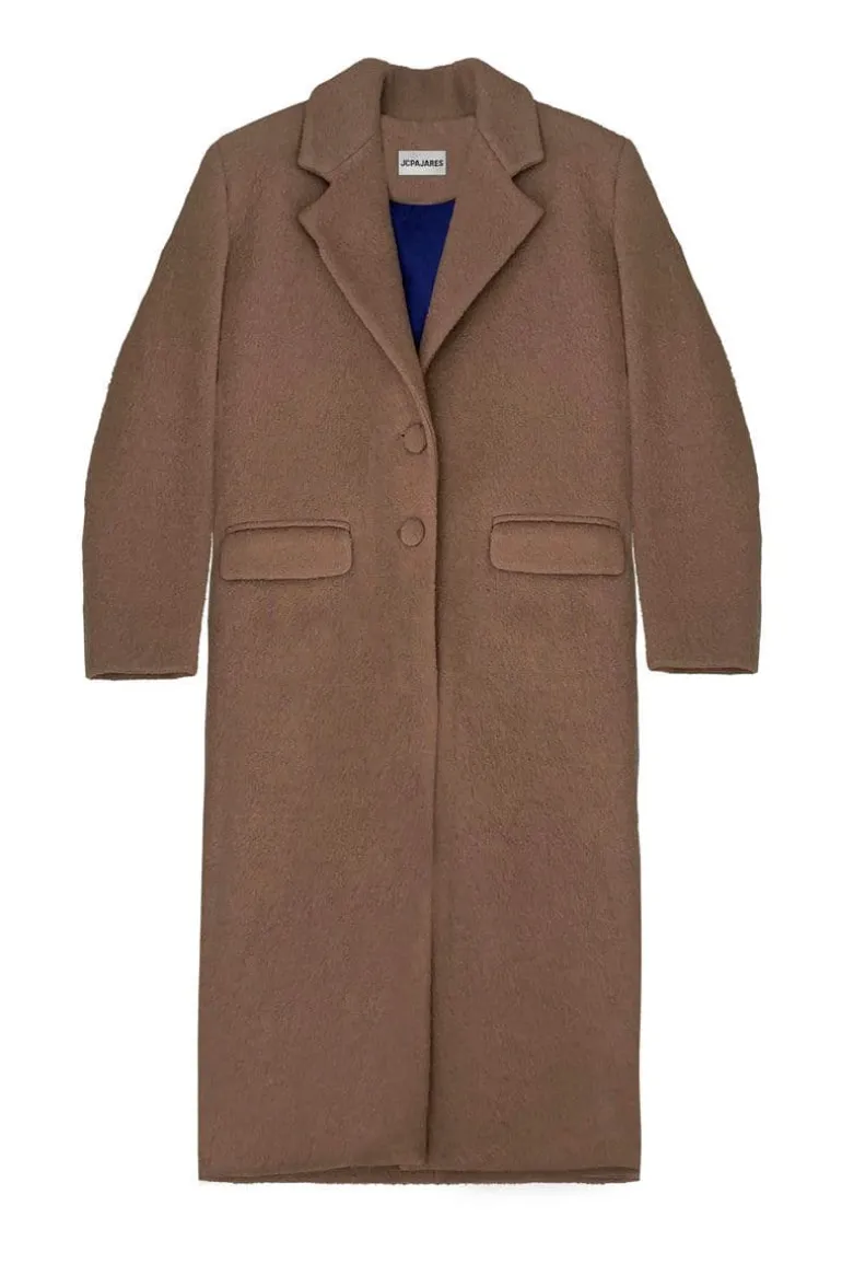 Coats<CULT MIA CURLY WOOL COAT Camel