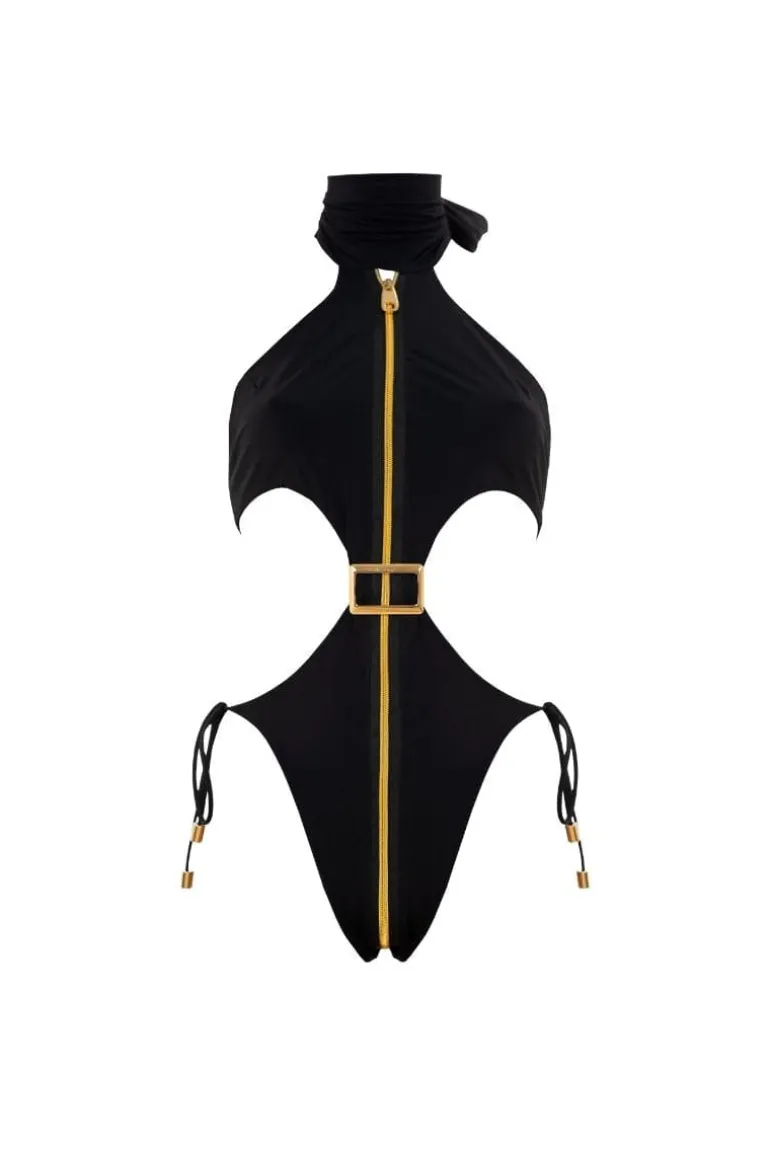 Swimwear<CULT MIA CYNOSURE ONE-PIECE SWIMSUIT Black