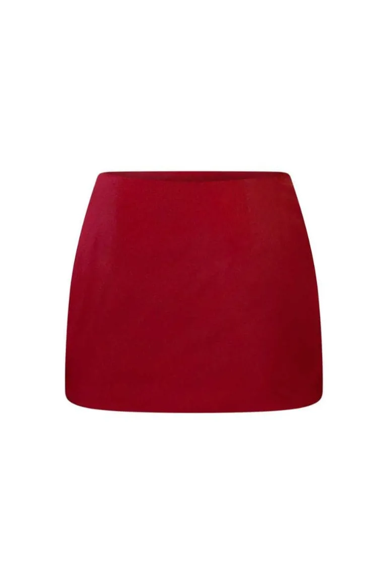 Skirts<CULT MIA DAWN MINI SKIRT Cherry Red