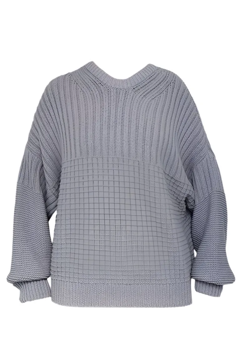 Knitwear<CULT MIA DELCIA SWEATER IN Cloud Gray