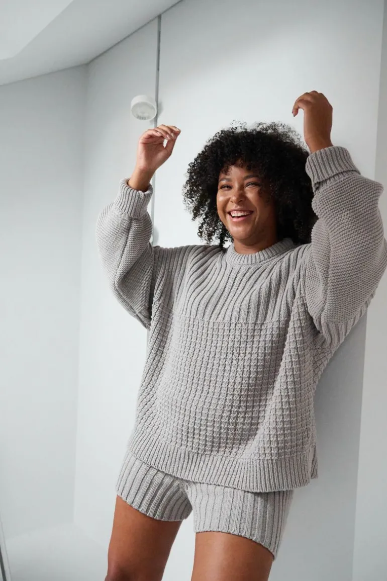 Knitwear<CULT MIA DELCIA SWEATER IN Cloud Gray