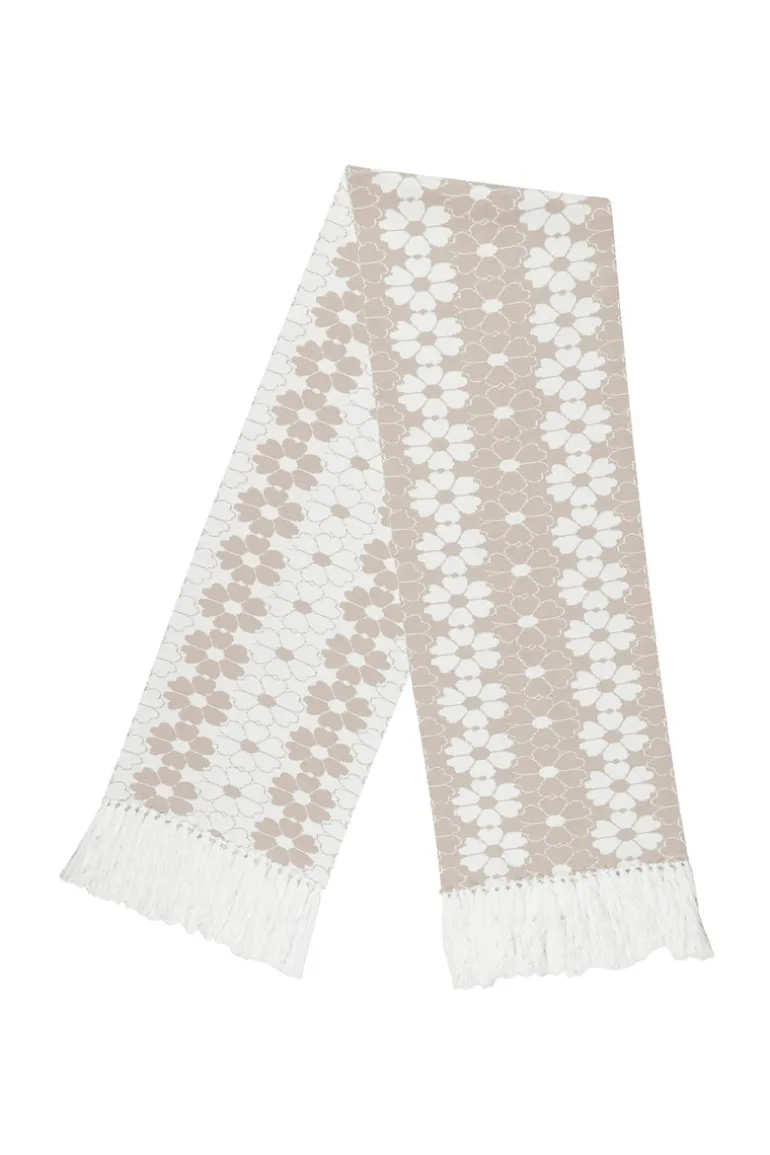 Scarves<CULT MIA DESERT BLOOM KNIT SCARF White