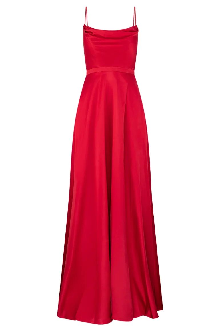 Dresses | Gowns<CULT MIA DIAMOND COWL WRAP GOWN Red