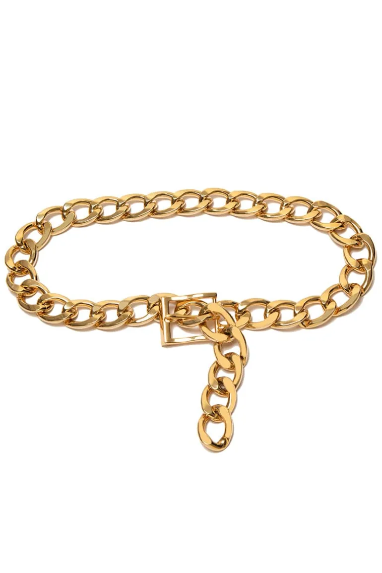 Belts<CULT MIA DIANA CHAIN BELT Gold