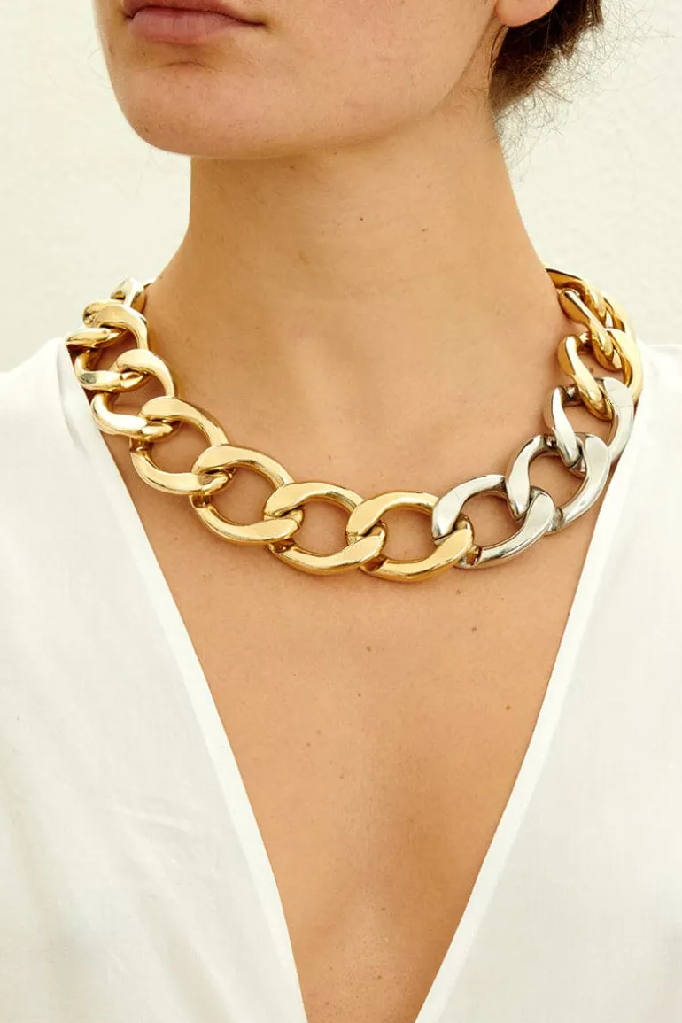 Necklaces<CULT MIA DIANA GOLD CHAIN NECKLACE Gold/Silver
