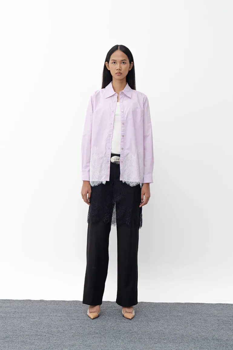 Tops<CULT MIA DIANN RELAXED SHIRT Purple