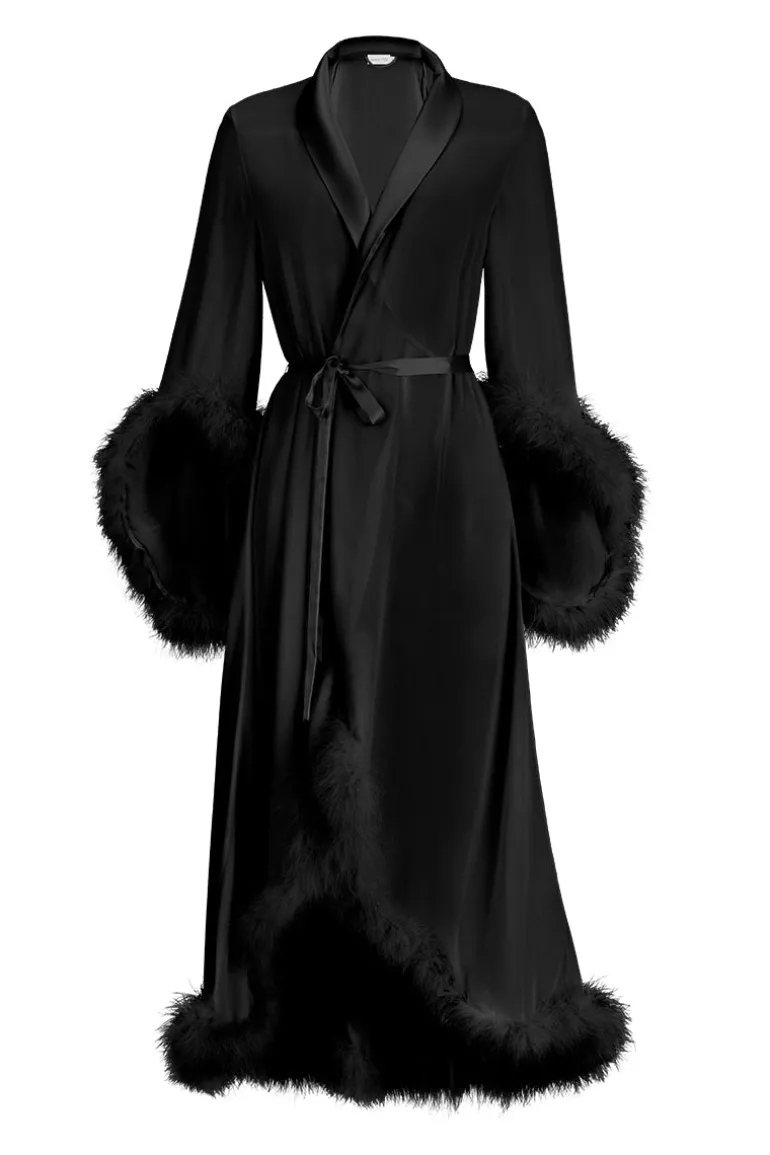 Sleep & Loungewear<CULT MIA DIVA WOMEN'S ROBE IN Black
