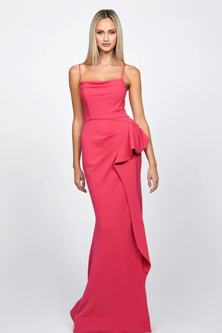 Dresses | Gowns<CULT MIA DIXIE STRAPPY BACK GOWN Fuchsia