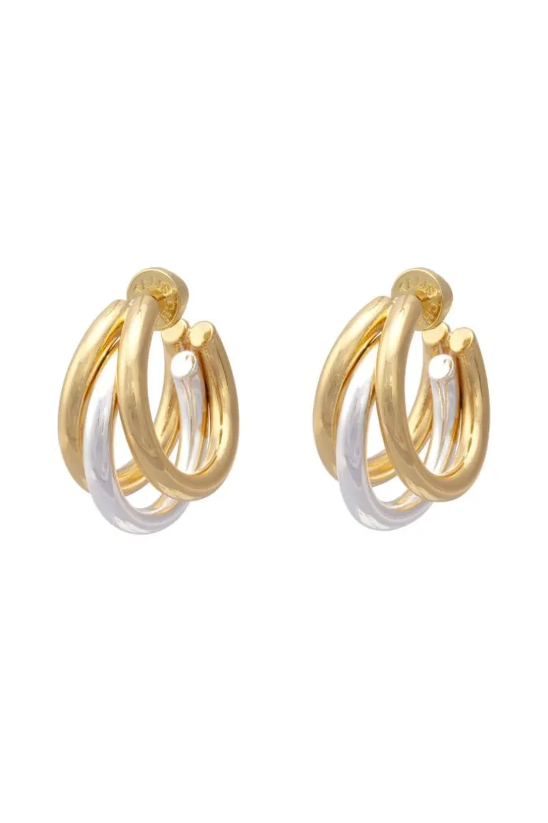 Earrings<CULT MIA DUO CLAW EARRINGS Gold/Silver
