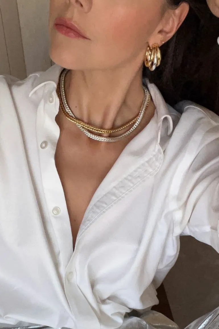 Earrings<CULT MIA DUO CLAW EARRINGS Gold/Silver