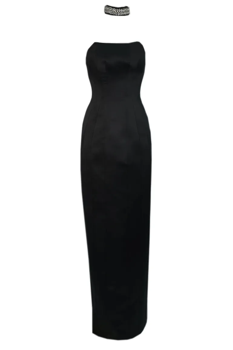 Dresses | Gowns<CULT MIA EBONY EXQUISITE CORSET GOWN Black