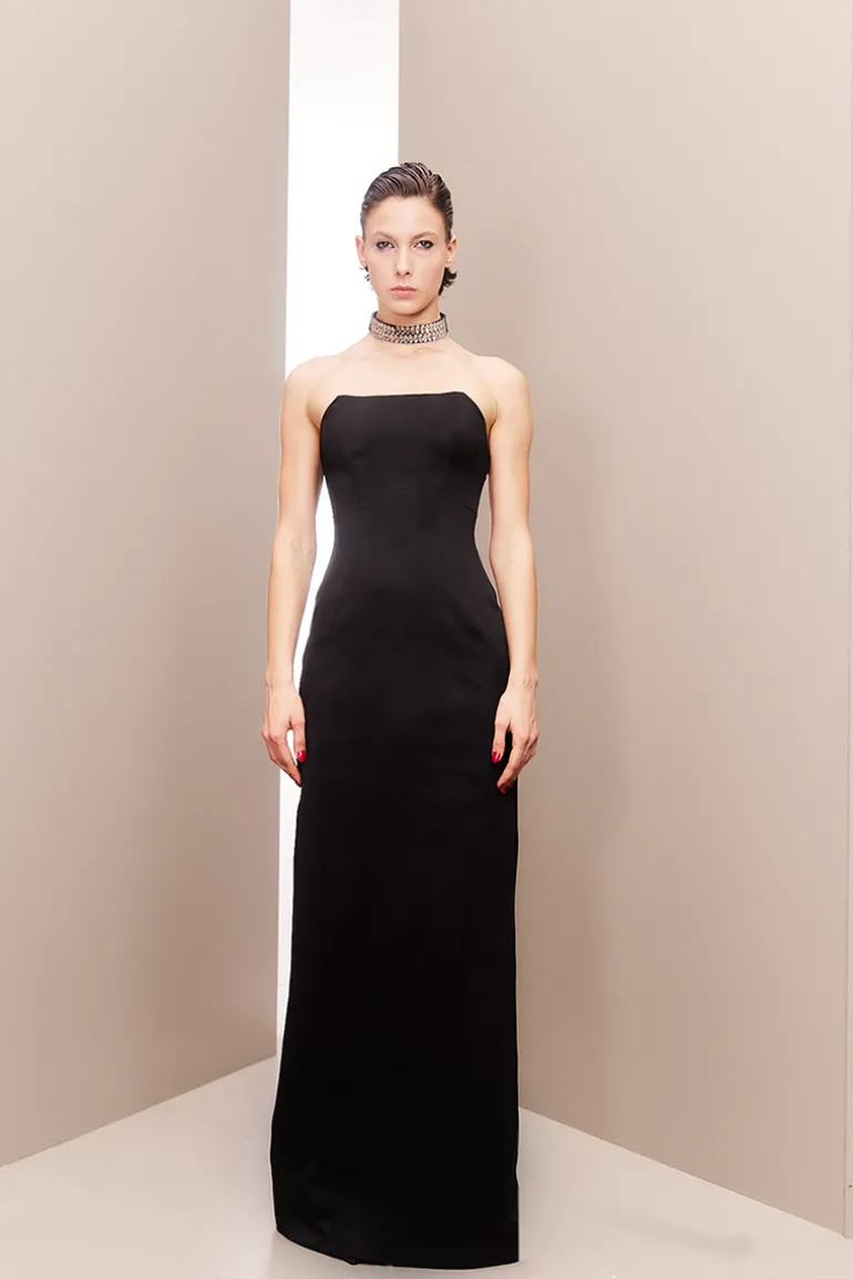 Dresses | Gowns<CULT MIA EBONY EXQUISITE CORSET GOWN Black