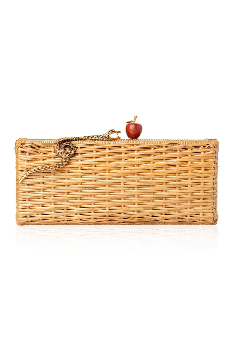 Clutch Bags<CULT MIA EDEN HAND-WOVEN RATTAN CLUTCH Natural
