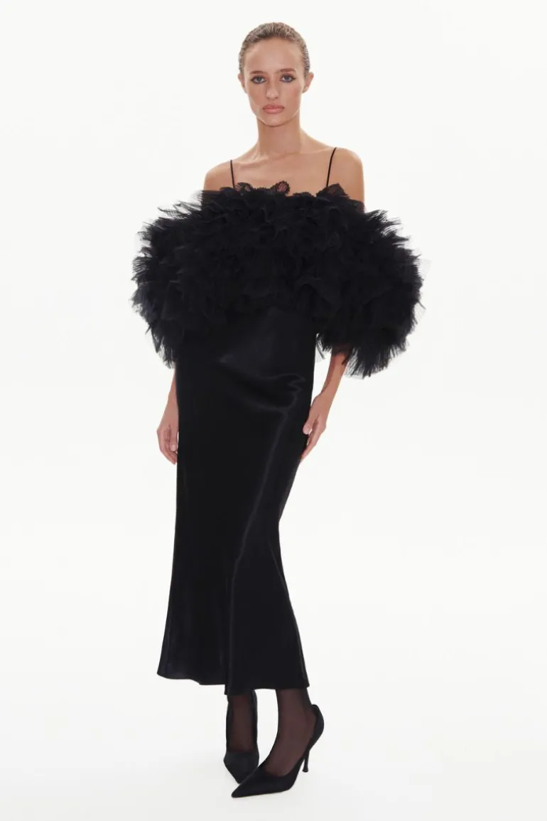 Dresses | Midi Dresses<CULT MIA EDITH MIDI DRESS IN BLACK Midnight Black