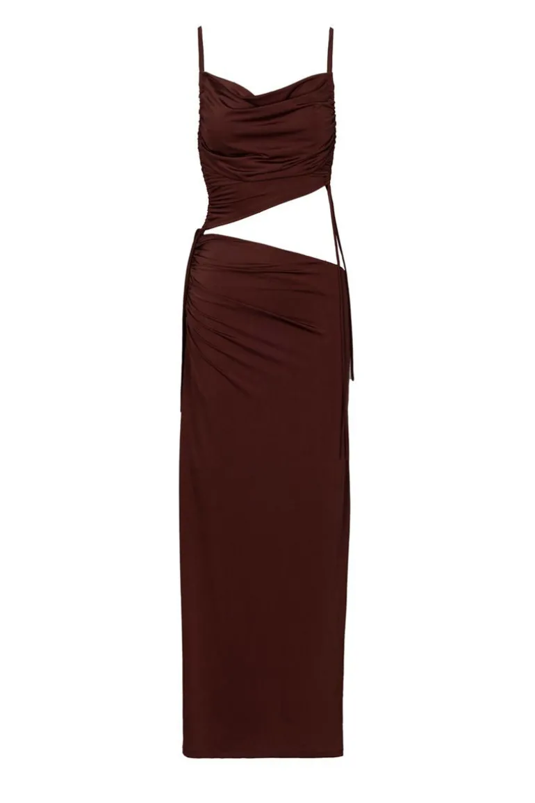 Dresses<CULT MIA EIRA MAXI DRESS Chocolate