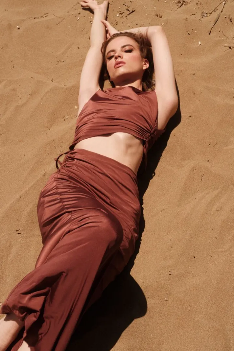 Dresses<CULT MIA EIRA MAXI DRESS Chocolate