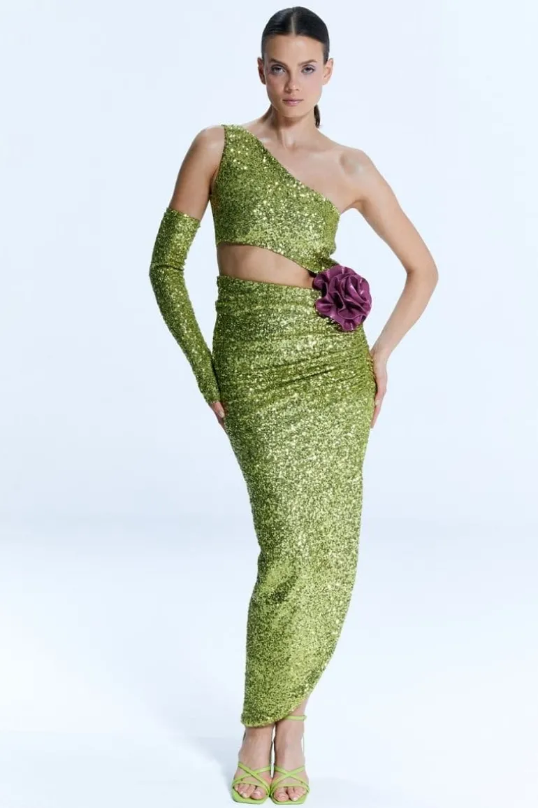 Dresses | Midi Dresses<CULT MIA EL PATIO CUT-OUT MIDI DRESS Green