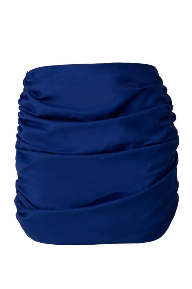 Skirts<CULT MIA ELECTRIC CRUMPLED MINI SKIRT Blue
