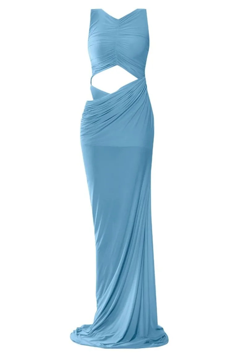 Dresses<CULT MIA ELINA CUT-OUT MAXI DRESS Baby Blue