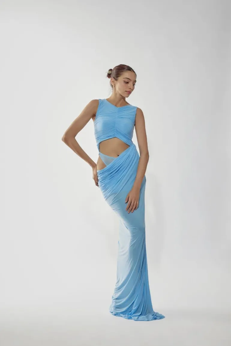 Dresses<CULT MIA ELINA CUT-OUT MAXI DRESS Baby Blue