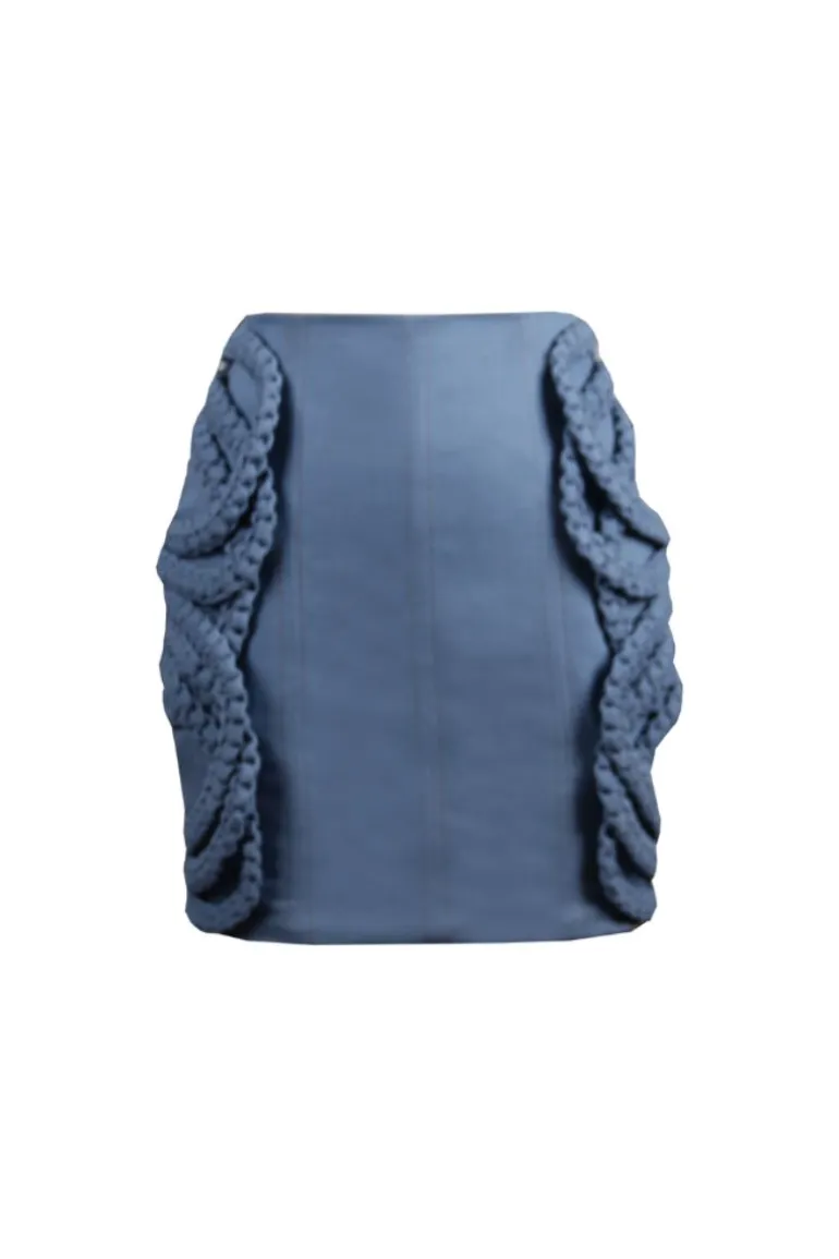 Skirts<CULT MIA ELISA DENIM MINI SKIRT Blue Sky Caracas