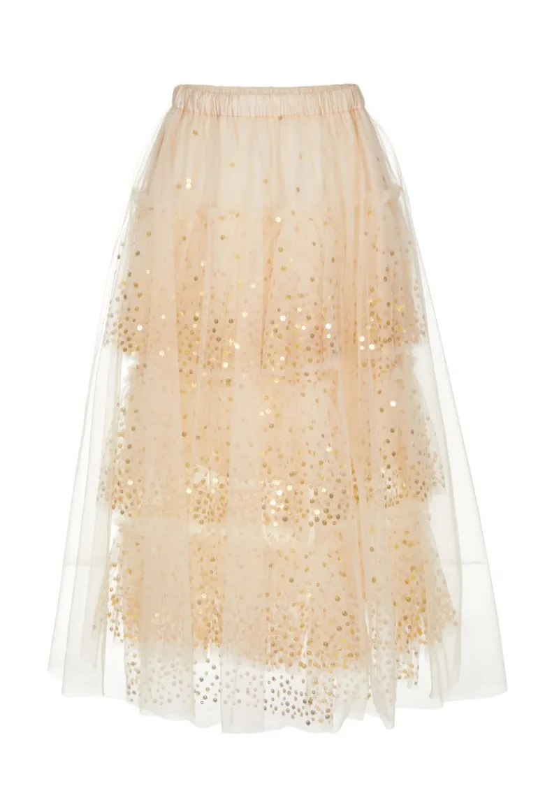 Skirts<CULT MIA ELLEN SKIRT Beige