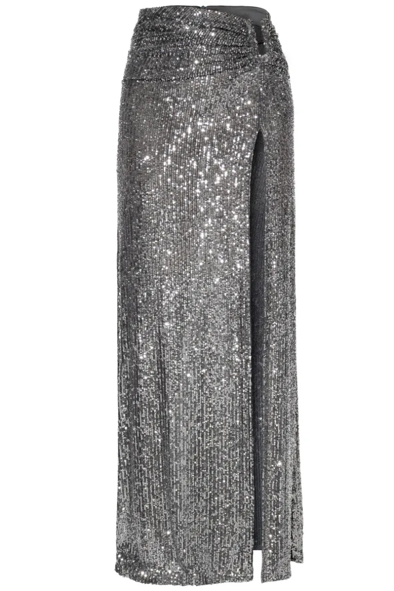 Skirts<CULT MIA ELODIA SKIRT IN Silver Diamond