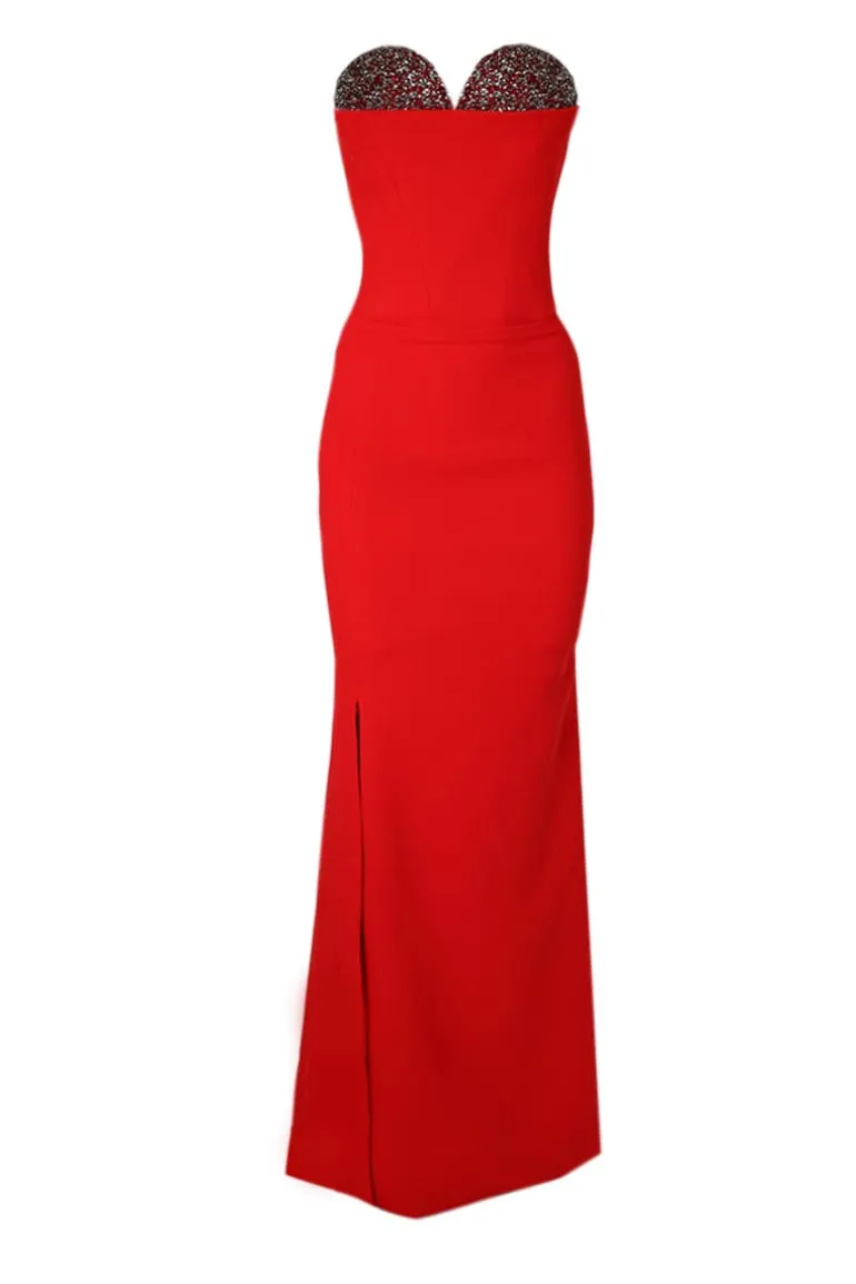 Dresses | Gowns<CULT MIA EMBELLISHED CORSET GOWN Red