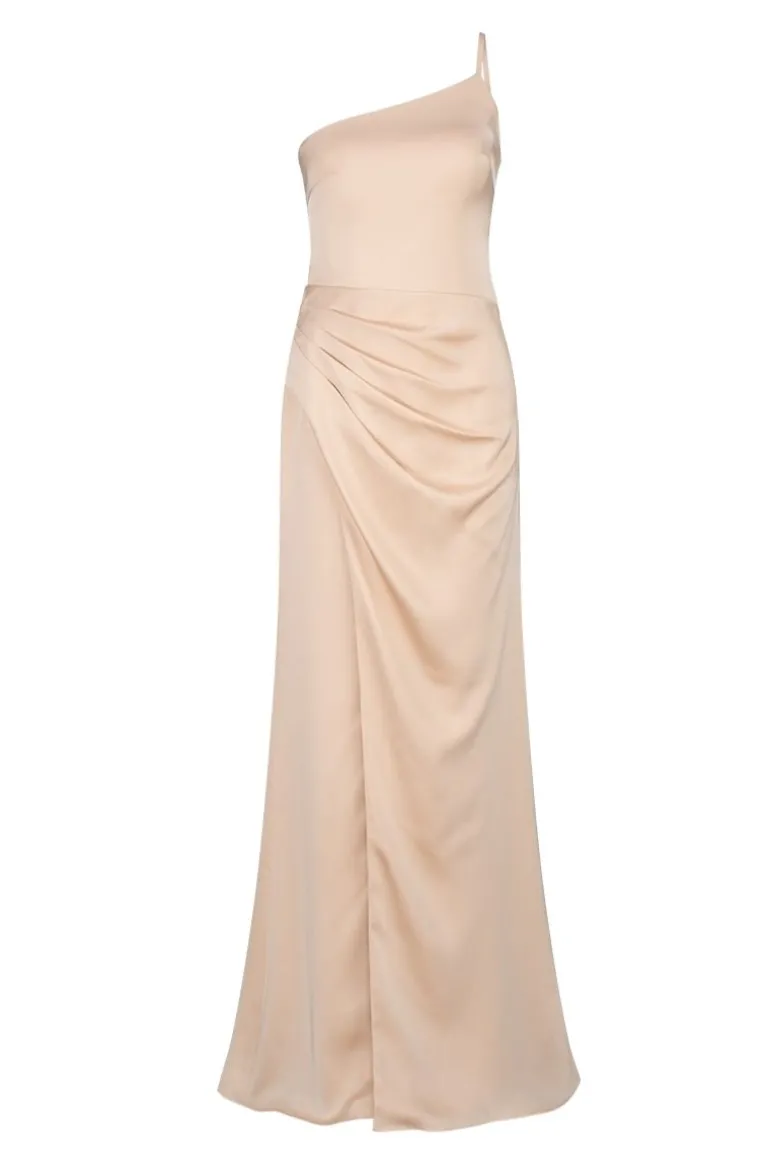 Dresses | Gowns<CULT MIA EMILLYS ASYMMETRIC GOWN Champagne