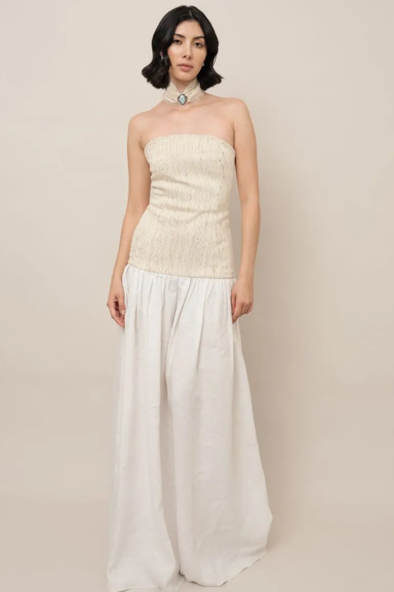 Dresses<CULT MIA ENDÉMICA MAXI DRESS White, Natural.