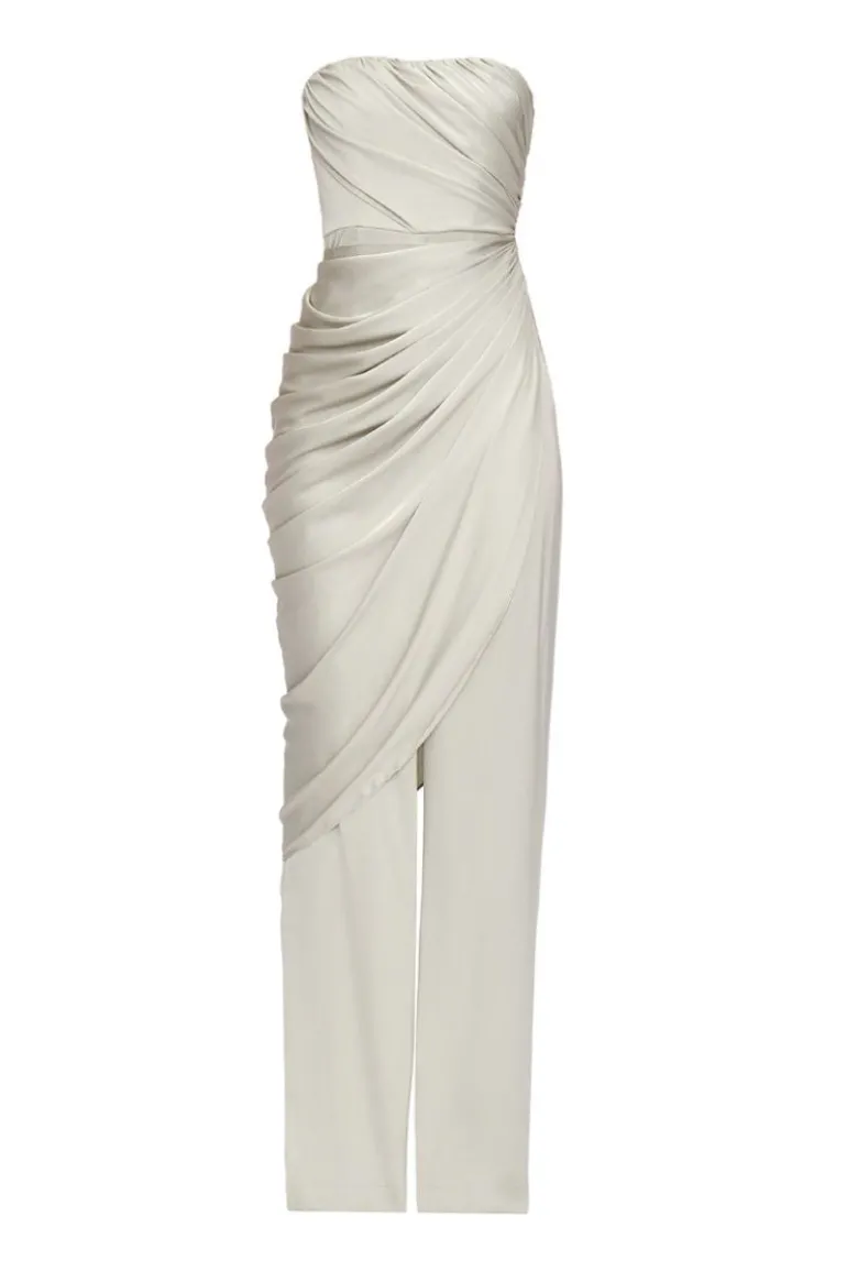 Jumpsuits<CULT MIA ENVO ARCTIC BLUE STRAPLESS JUMPSUIT