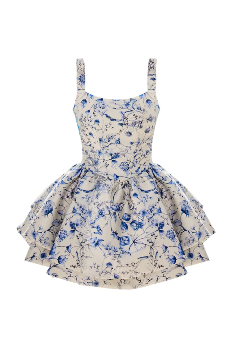 Dresses | Mini Dresses<CULT MIA ESTE LAGOS MINI DRESS White Lagos flower