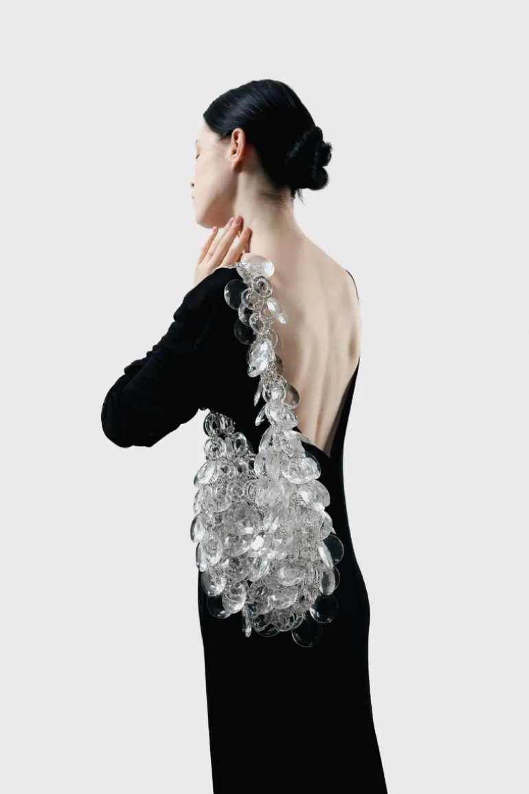 Shoulder Bags<CULT MIA ESTELL BAG Crystal & Silver