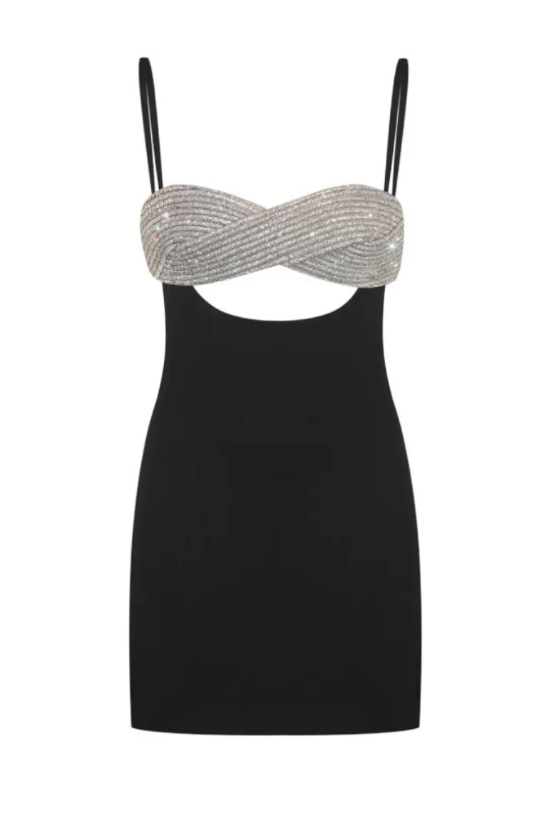 Dresses | Midi Dresses<CULT MIA ETERNITY CRYSTAL DRESS Black