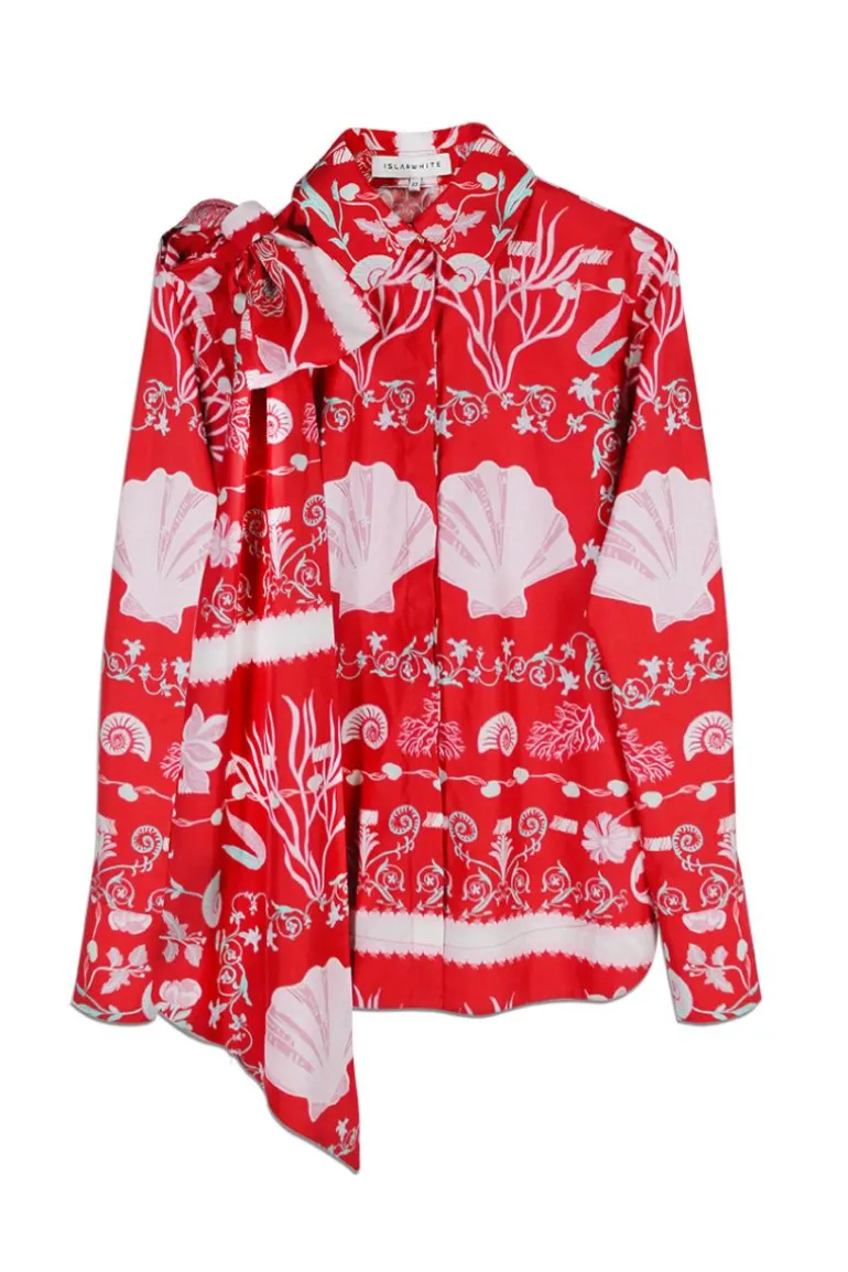 Tops<CULT MIA EUDORA SHIRT Orchard