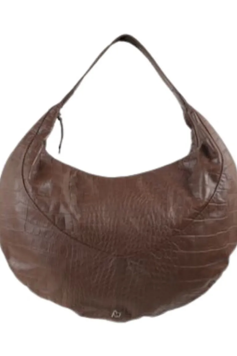 Shoulder Bags<CULT MIA EVAN LEATHER BAG IN Brown Croc