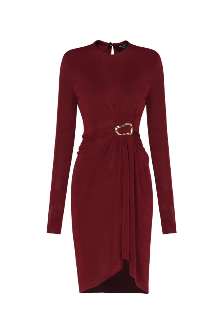 Dresses | Mini Dresses<CULT MIA EVERLEIGH GATHE TWISTED JERSEY MINI DRESS Red