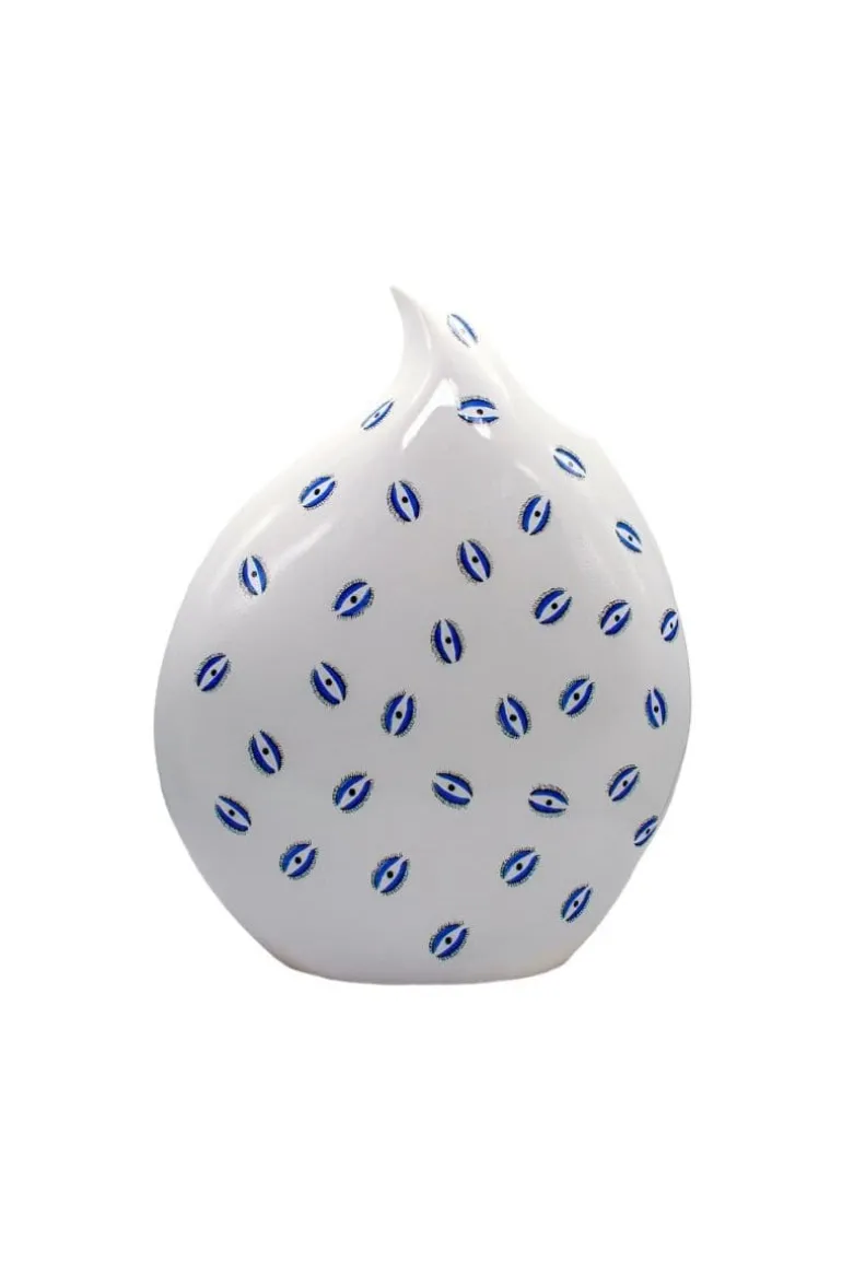 Home<CULT MIA EYE TEARDROP CERAMIC VASE