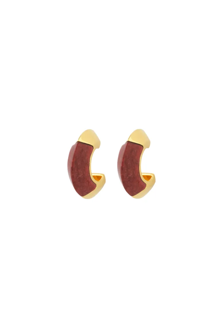 Earrings<CULT MIA FELDSPAR TEMPO EARRING Gold & Red