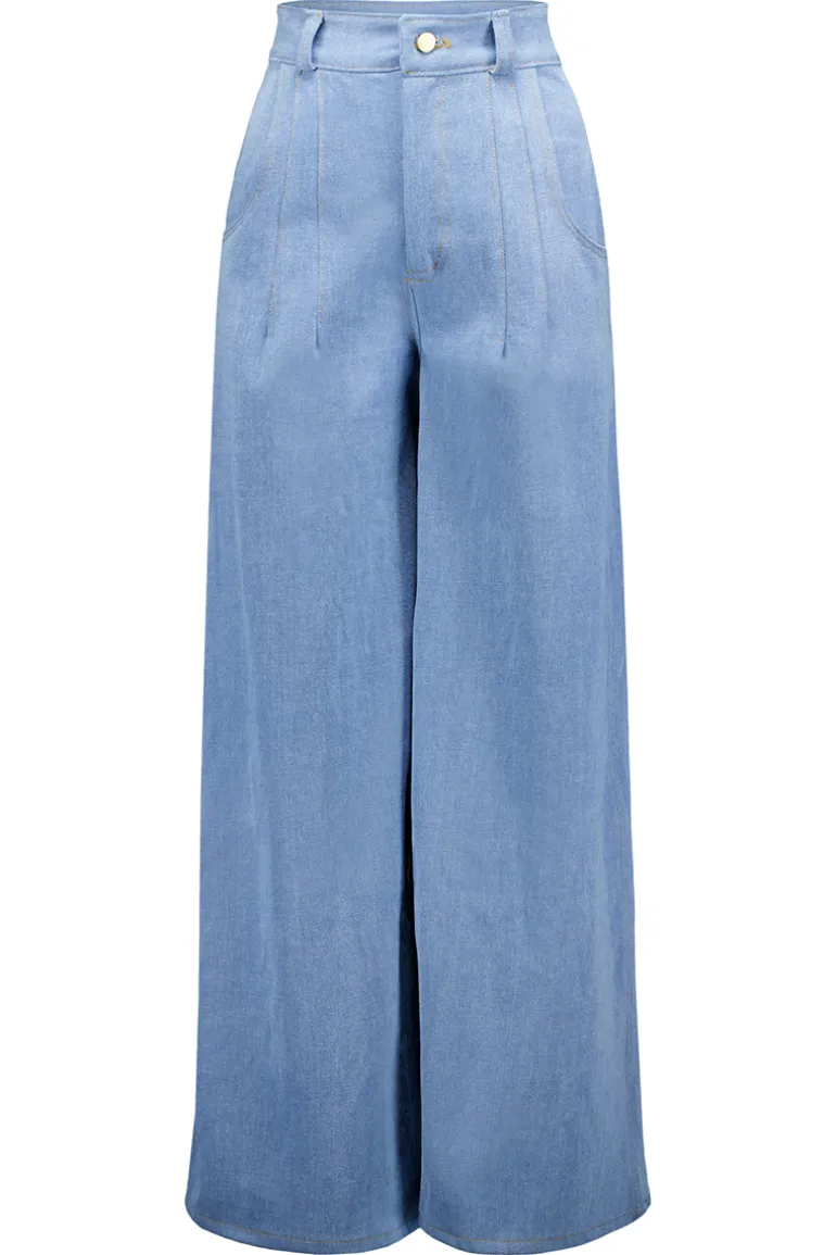 Pants<CULT MIA FELICITY WIDE LEG JEANS Denim
