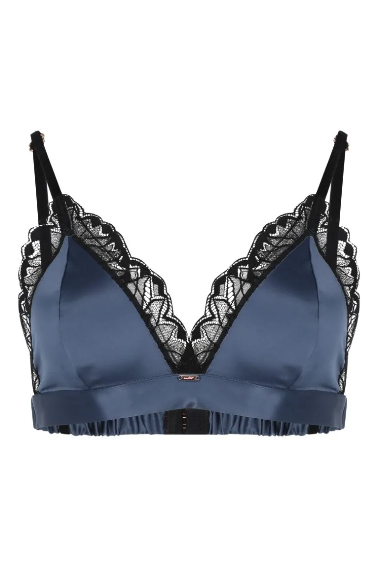 Lingerie<CULT MIA FEMINA BRA IN NAVY BLUE BLACK
