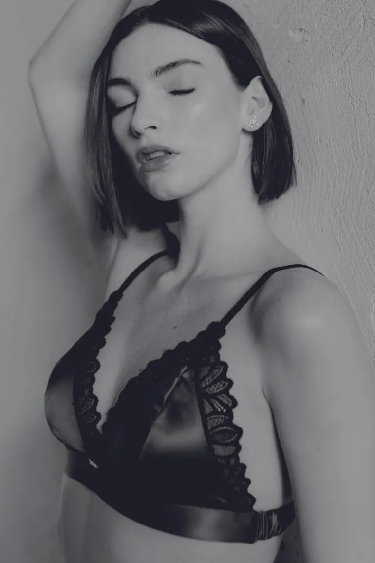 Lingerie<CULT MIA FEMINA BRA IN NAVY BLUE BLACK
