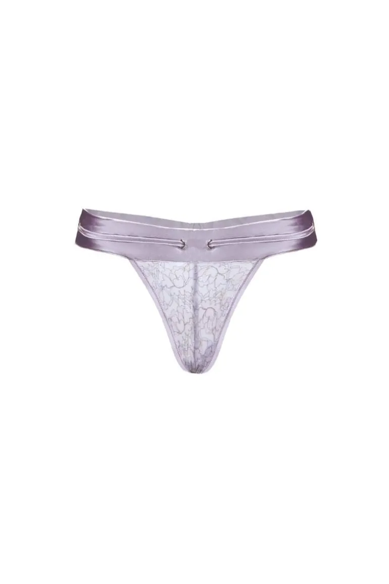 Lingerie<CULT MIA FIA SATIN THONG Lilac
