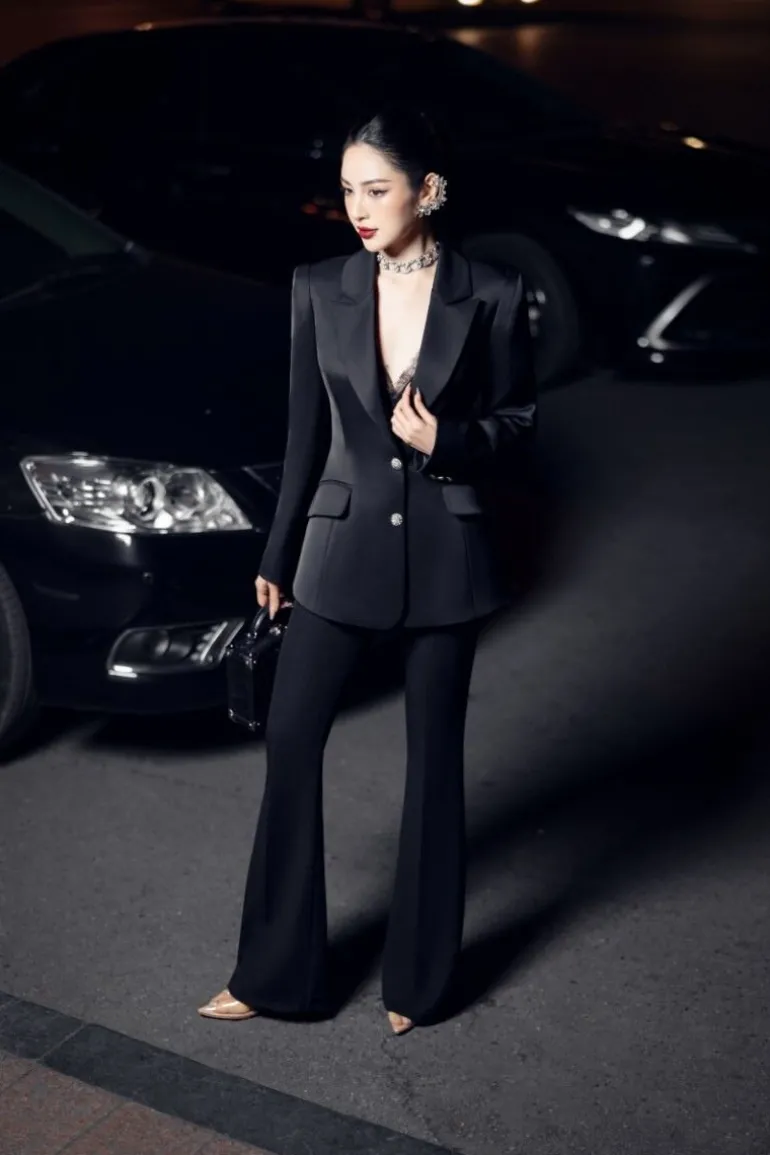 Outfit Sets<CULT MIA FIDELIA TAFFETA SLIM FIT THREE PIECE SET Black