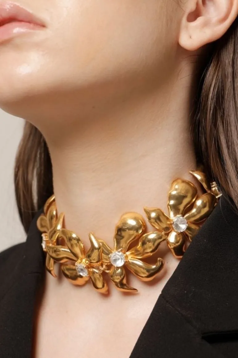Necklaces<CULT MIA FIONA CHOKER Gold
